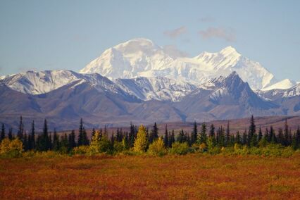 View of Denali from the train - Alaska.