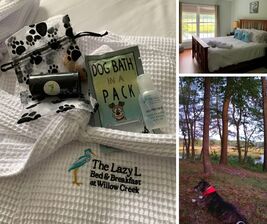 The Lazy L at Willow Creek is a relaxing, dog friendly getaway near the beach in Lewes, Delaware.