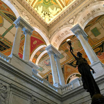Take the free, one hour tour inside the Library of Congress Jefferson Building. 