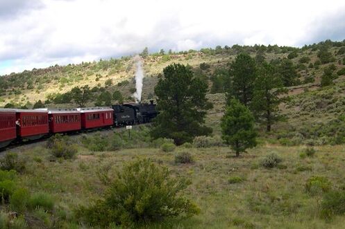 We rode the Cumbres & Toltec Scenic Railroad as part of a Southwest US road trip. So cool and the highest steam-operated narrow gauge railroad in the US.